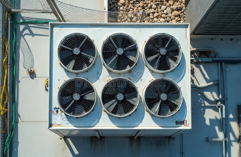Unità HVAC industriale in copertura