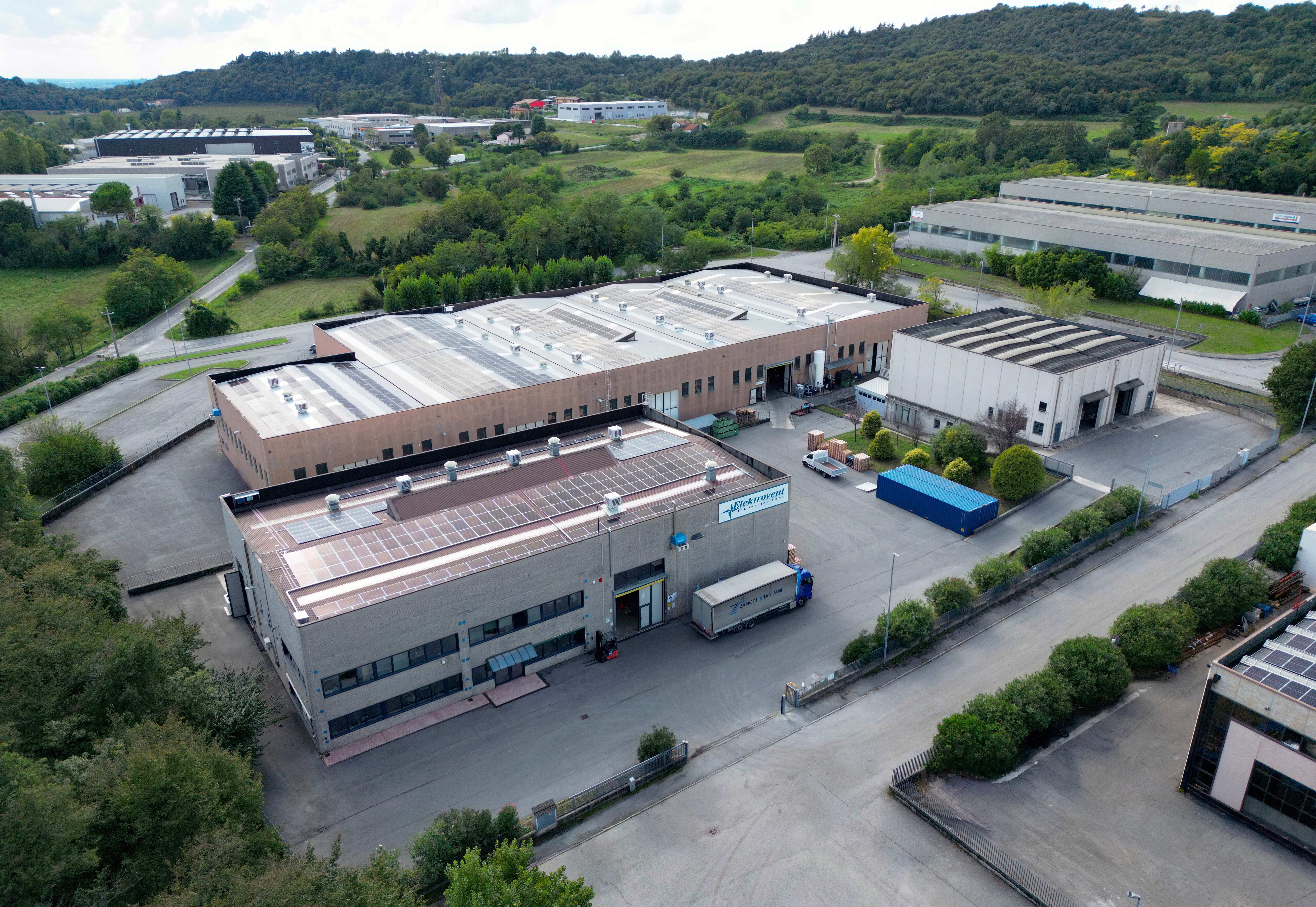 Vista aerea dello stabilimento ELEKTROVENT